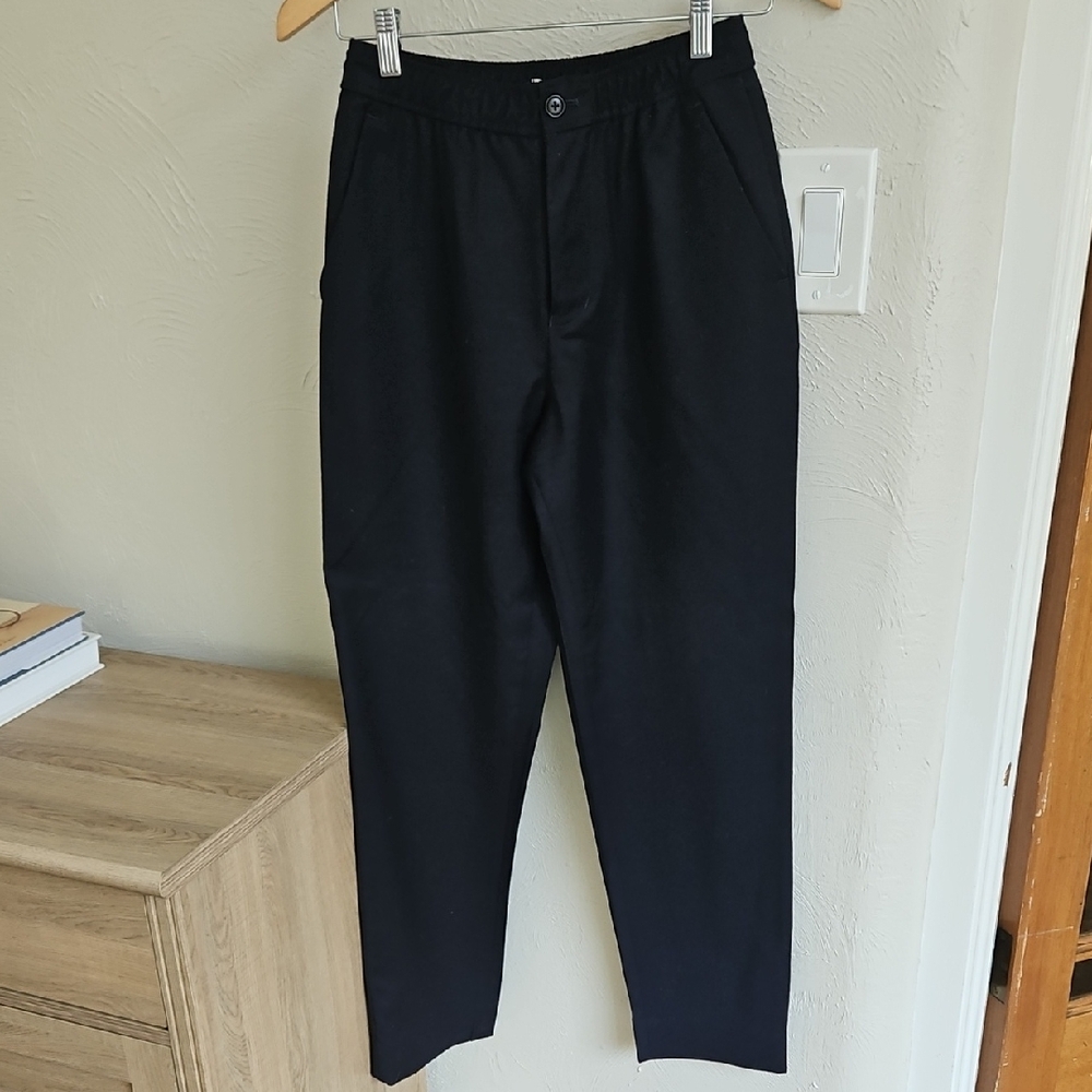 Alex Mill // Wool Pull-On Trouser Pants in Navy